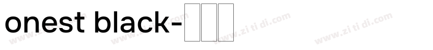 onest black字体转换